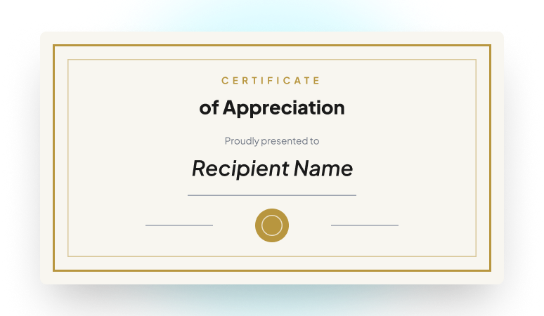 Corporate Event Certificates 3